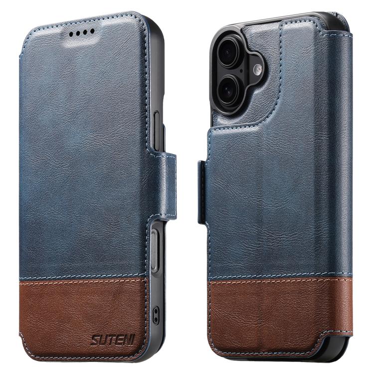 Suteni Q06 2-in-1 Multi-function Detachable Wallet MagSafe Phone Case, For iPhone 16 Pro, For iPhone 16 Plus, For iPhone 16, For iPhone 15 Pro Max, For iPhone 15 Pro, For iPhone 15 Plus, For iPhone 15, For iPhone 14 Plus