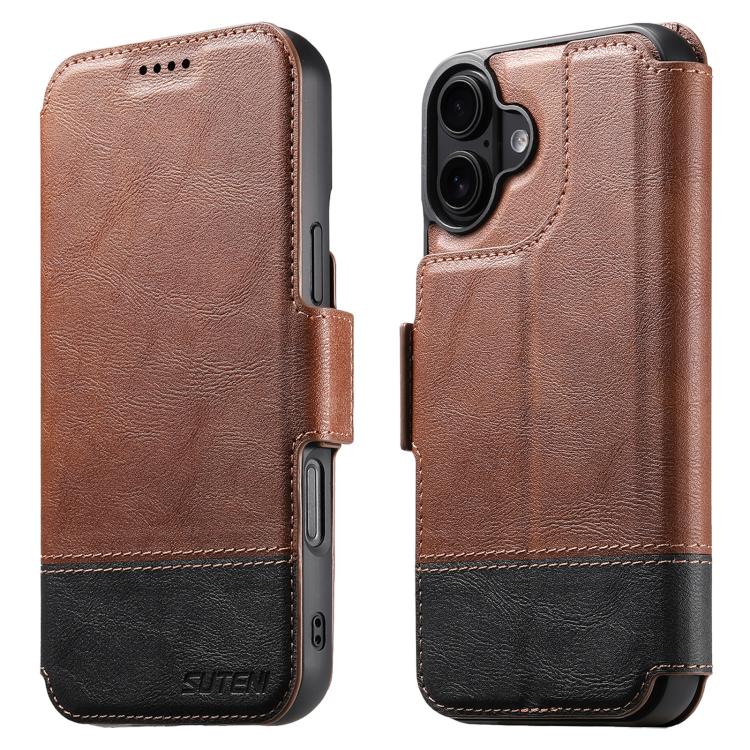Suteni Q06 2-in-1 Multi-function Detachable Wallet MagSafe Phone Case, For iPhone 16 Pro, For iPhone 16 Plus, For iPhone 16, For iPhone 15 Pro Max, For iPhone 15 Pro, For iPhone 15 Plus, For iPhone 15, For iPhone 14 Plus