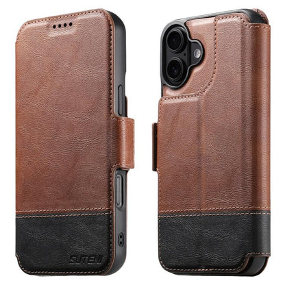 Suteni Q06 2-in-1 Multi-function Detachable Wallet MagSafe Phone Case, For iPhone 16 Pro, For iPhone 16 Plus, For iPhone 16, For iPhone 15 Pro Max, For iPhone 15 Pro, For iPhone 15 Plus, For iPhone 15, For iPhone 14 Plus