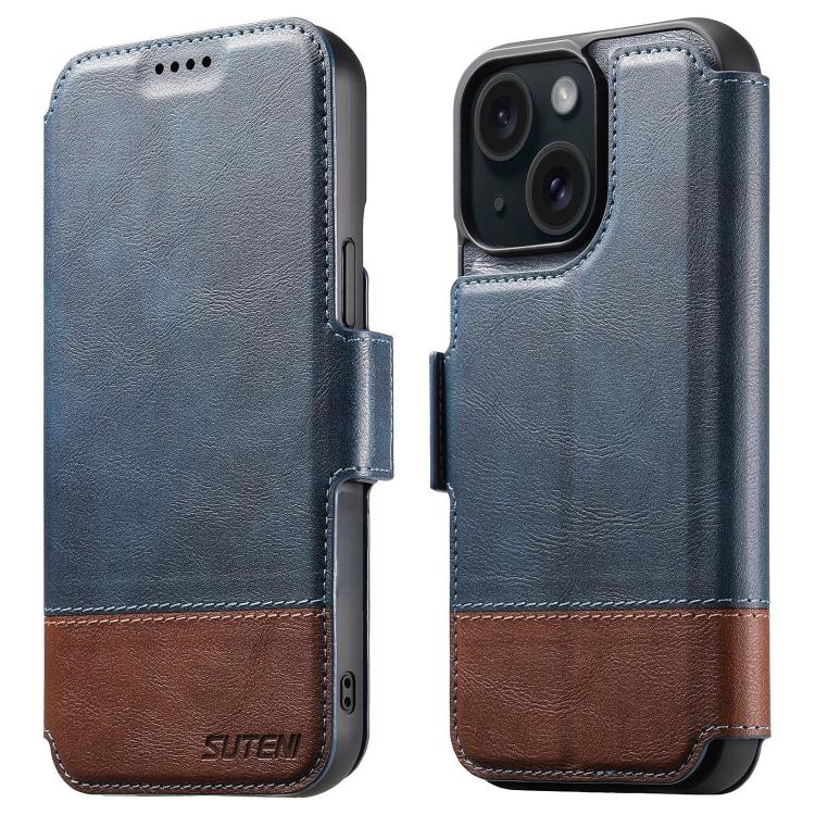 Suteni Q06 2-in-1 Multi-function Detachable Wallet MagSafe Phone Case, For iPhone 16 Pro, For iPhone 16 Plus, For iPhone 16, For iPhone 15 Pro Max, For iPhone 15 Pro, For iPhone 15 Plus, For iPhone 15, For iPhone 14 Plus