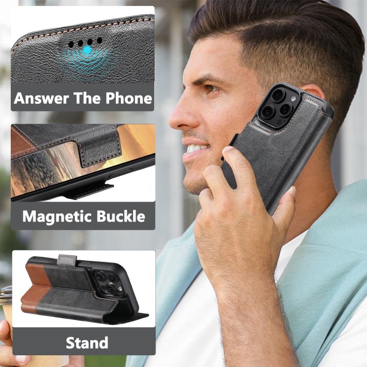 Suteni Q06 2-in-1 Multi-function Detachable Wallet MagSafe Phone Case, For iPhone 12 Pro