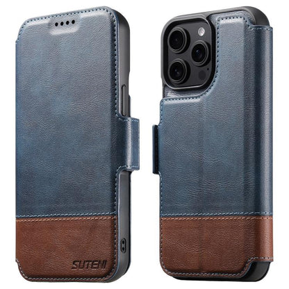 Suteni Q06 2-in-1 Multi-function Detachable Wallet MagSafe Phone Case, For iPhone 12 Pro