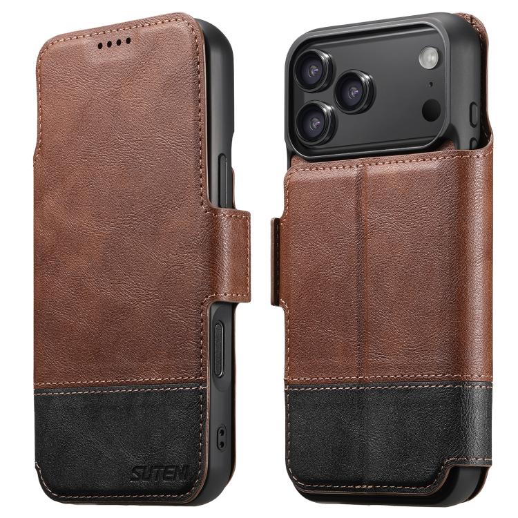 Suteni Q06 2-in-1 Multi-function Detachable Wallet MagSafe Phone Case, For iPhone 18, For iPhone 18 Pro, For iPhone 18 Pro Max, For iPhone 17 Pro Max, For iPhone 17 Pro, For iPhone 17, For iPhone Air, For iPhone 16 Pro Max