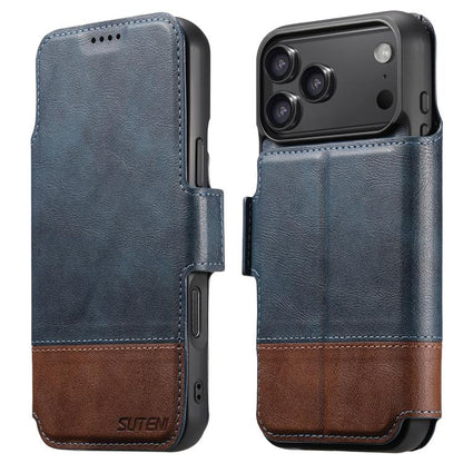 Suteni Q06 2-in-1 Multi-function Detachable Wallet MagSafe Phone Case, For iPhone 18, For iPhone 18 Pro, For iPhone 18 Pro Max, For iPhone 17 Pro Max, For iPhone 17 Pro, For iPhone 17, For iPhone Air, For iPhone 16 Pro Max
