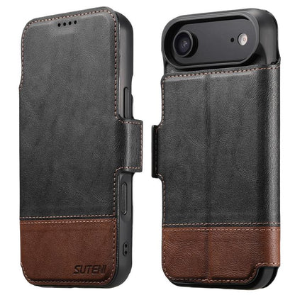 Suteni Q06 2-in-1 Multi-function Detachable Wallet MagSafe Phone Case, For iPhone 18, For iPhone 18 Pro, For iPhone 18 Pro Max, For iPhone 17 Pro Max, For iPhone 17 Pro, For iPhone 17, For iPhone Air, For iPhone 16 Pro Max