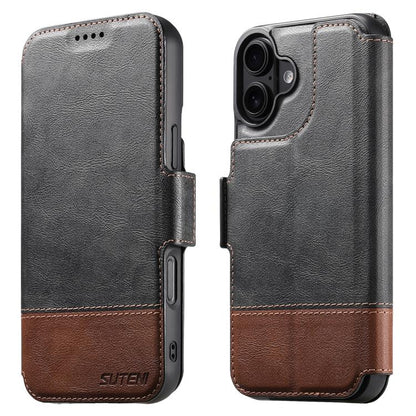 Suteni Q06 2-in-1 Multi-function Detachable Wallet MagSafe Phone Case, For iPhone 18, For iPhone 18 Pro, For iPhone 18 Pro Max, For iPhone 17 Pro Max, For iPhone 17 Pro, For iPhone 17, For iPhone Air, For iPhone 16 Pro Max