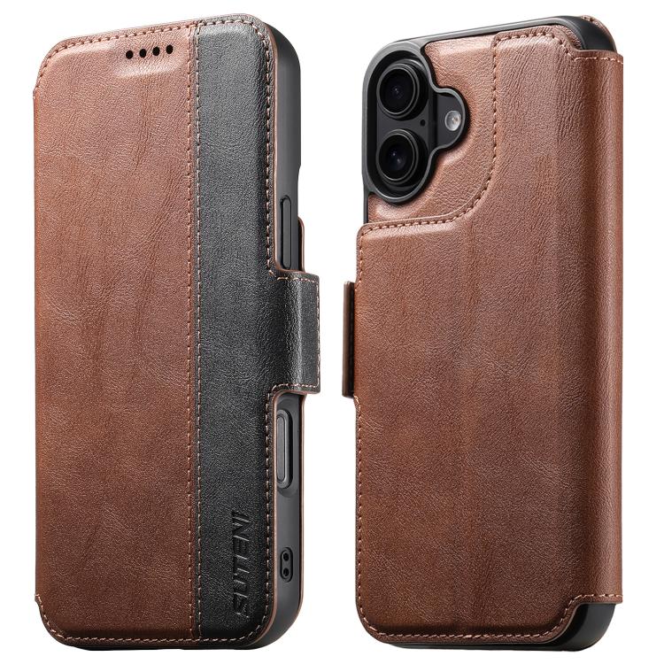 Suteni Q07 2-in-1 Multi-function Detachable Wallet MagSafe Phone Case, For iPhone 16 Pro, For iPhone 16 Plus, For iPhone 16, For iPhone 15 Pro Max, For iPhone 15 Pro, For iPhone 15 Plus, For iPhone 15, For iPhone 14 Plus