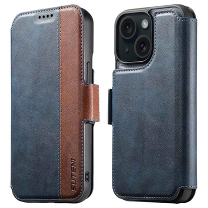 Suteni Q07 2-in-1 Multi-function Detachable Wallet MagSafe Phone Case, For iPhone 16 Pro, For iPhone 16 Plus, For iPhone 16, For iPhone 15 Pro Max, For iPhone 15 Pro, For iPhone 15 Plus, For iPhone 15, For iPhone 14 Plus