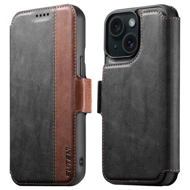 Suteni Q07 2-in-1 Multi-function Detachable Wallet MagSafe Phone Case, For iPhone 16 Pro, For iPhone 16 Plus, For iPhone 16, For iPhone 15 Pro Max, For iPhone 15 Pro, For iPhone 15 Plus, For iPhone 15, For iPhone 14 Plus