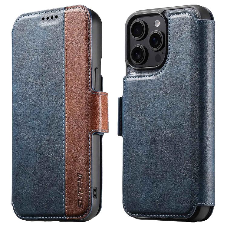 Suteni Q07 2-in-1 Multi-function Detachable Wallet MagSafe Phone Case, For iPhone 14, For iPhone 14 Pro, For iPhone 14 Pro Max, For iPhone 13 Pro Max, For iPhone 13 Pro, For iPhone 13, For iPhone 12, For iPhone 12 Pro Max