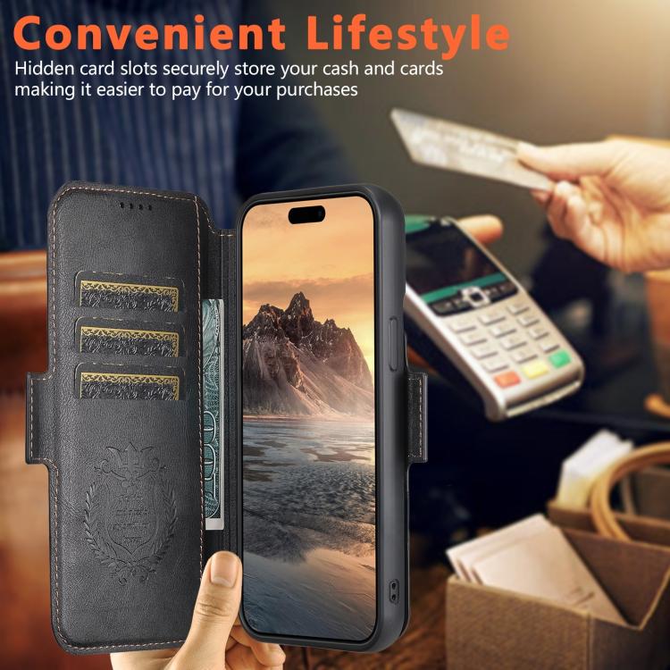 Suteni Q07 2-in-1 Multi-function Detachable Wallet MagSafe Phone Case, For iPhone 12 Pro