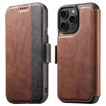 Suteni Q07 2-in-1 Multi-function Detachable Wallet MagSafe Phone Case, For iPhone 12 Pro