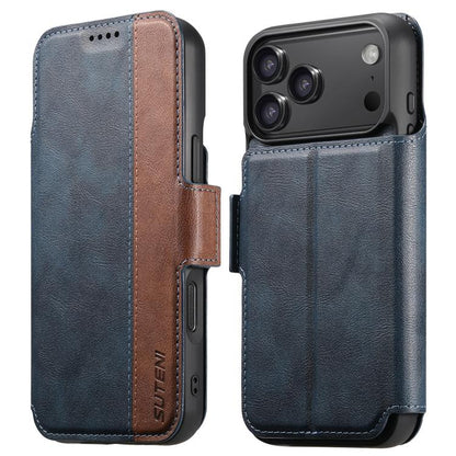 Suteni Q07 2-in-1 Multi-function Detachable Wallet MagSafe Phone Case, For iPhone 18, For iPhone 18 Pro, For iPhone 18 Pro Max, For iPhone 17 Pro Max, For iPhone 17 Pro, For iPhone 17, For iPhone Air, For iPhone 16 Pro Max