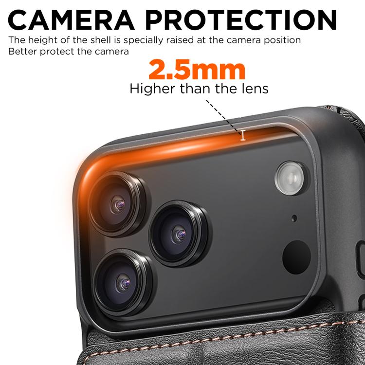 Suteni Q07 2-in-1 Multi-function Detachable Wallet MagSafe Phone Case, For iPhone 18, For iPhone 18 Pro, For iPhone 18 Pro Max, For iPhone 17 Pro Max, For iPhone 17 Pro, For iPhone 17, For iPhone Air, For iPhone 16 Pro Max