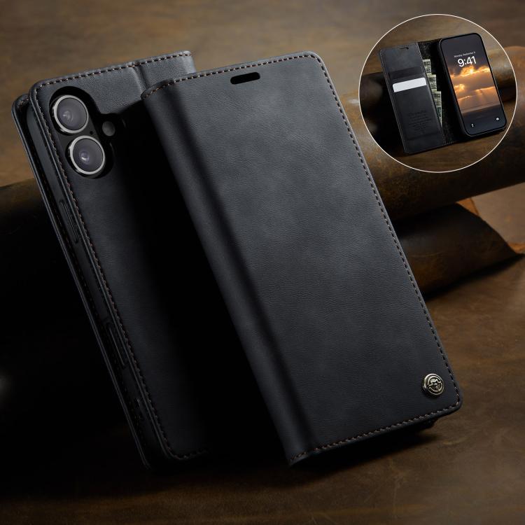 CaseMe 033 Calf Leather Lining Microfibre RFID Blocking Phone Case