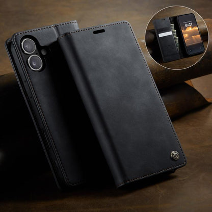 CaseMe 033 Calf Leather Lining Microfibre RFID Blocking Phone Case