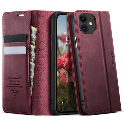 CaseMe 033 Calf Leather Lining Microfibre RFID Blocking Phone Case, For iPhone 12 mini, For iPhone 11 Pro Max, For iPhone 11, For iPhone 11 Pro