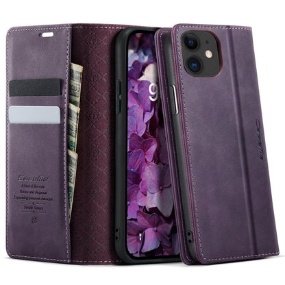 CaseMe 033 Calf Leather Lining Microfibre RFID Blocking Phone Case, For iPhone 12 mini, For iPhone 11 Pro Max, For iPhone 11, For iPhone 11 Pro