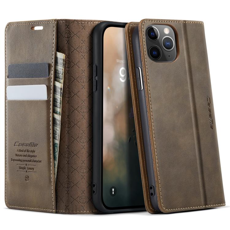 CaseMe 033 Calf Leather Lining Microfibre RFID Blocking Phone Case, For iPhone 12 mini, For iPhone 11 Pro Max, For iPhone 11, For iPhone 11 Pro