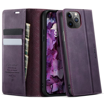 CaseMe 033 Calf Leather Lining Microfibre RFID Blocking Phone Case, For iPhone 12 mini, For iPhone 11 Pro Max, For iPhone 11, For iPhone 11 Pro