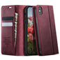 CaseMe 033 Calf Leather Lining Microfibre RFID Blocking Phone Case, For iPhone X / XS, For iPhone XR, For iPhone XS Max, For iPhone 7 Plus / 8 Plus