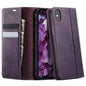 CaseMe 033 Calf Leather Lining Microfibre RFID Blocking Phone Case, For iPhone X / XS, For iPhone XR, For iPhone XS Max, For iPhone 7 Plus / 8 Plus