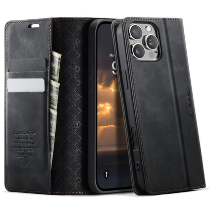 CaseMe 033 Calf Leather Lining Microfibre RFID Blocking Phone Case, For iPhone Air, For iPhone 16 Pro Max, For iPhone 16 Pro, For iPhone 16 Plus