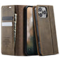 CaseMe 033 Calf Leather Lining Microfibre RFID Blocking Phone Case, For iPhone Air, For iPhone 16 Pro Max, For iPhone 16 Pro, For iPhone 16 Plus