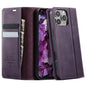 CaseMe 033 Calf Leather Lining Microfibre RFID Blocking Phone Case, For iPhone Air, For iPhone 16 Pro Max, For iPhone 16 Pro, For iPhone 16 Plus