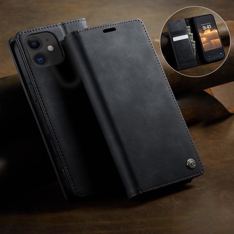 CaseMe 033 Calf Leather Lining Microfibre RFID Blocking Phone Case, For iPhone 12 mini, For iPhone 11 Pro Max, For iPhone 11, For iPhone 11 Pro