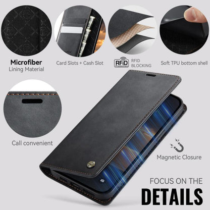 CaseMe 033 Calf Leather Lining Microfibre RFID Blocking Phone Case, For iPhone 12 mini, For iPhone 11 Pro Max, For iPhone 11, For iPhone 11 Pro