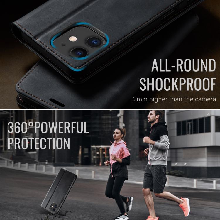 CaseMe 033 Calf Leather Lining Microfibre RFID Blocking Phone Case, For iPhone 12 mini, For iPhone 11 Pro Max, For iPhone 11, For iPhone 11 Pro
