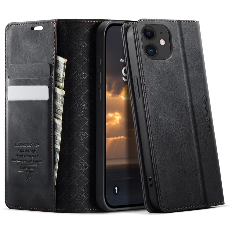 CaseMe 033 Calf Leather Lining Microfibre RFID Blocking Phone Case, For iPhone 12 mini, For iPhone 11 Pro Max, For iPhone 11, For iPhone 11 Pro