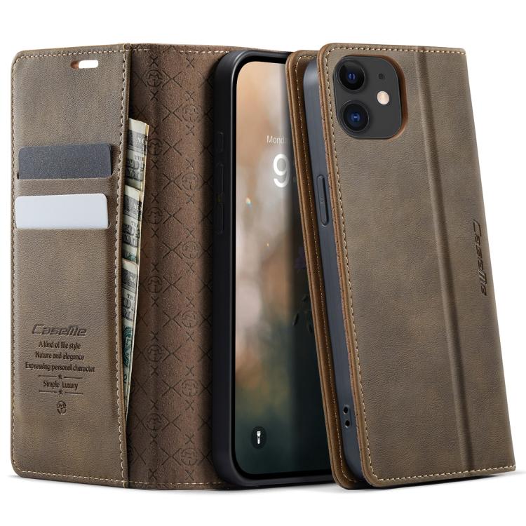CaseMe 033 Calf Leather Lining Microfibre RFID Blocking Phone Case, For iPhone 12 mini, For iPhone 11 Pro Max, For iPhone 11, For iPhone 11 Pro