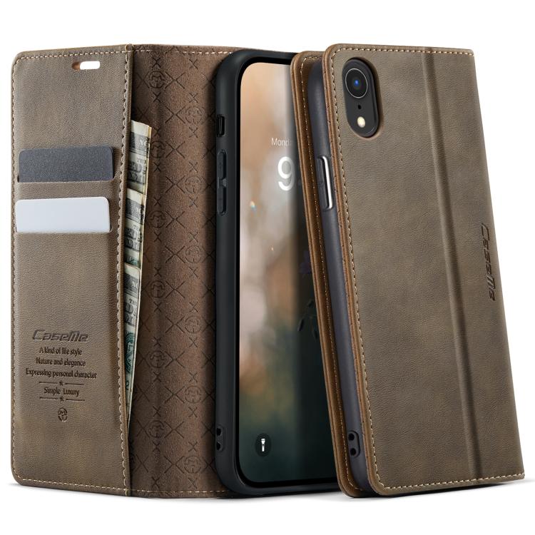 CaseMe 033 Calf Leather Lining Microfibre RFID Blocking Phone Case, For iPhone X / XS, For iPhone XR, For iPhone XS Max, For iPhone 7 Plus / 8 Plus