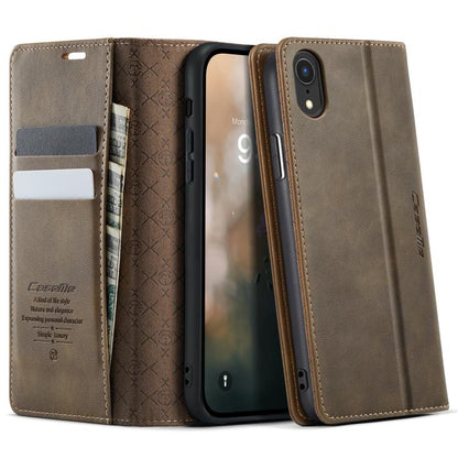CaseMe 033 Calf Leather Lining Microfibre RFID Blocking Phone Case, For iPhone X / XS, For iPhone XR, For iPhone XS Max, For iPhone 7 Plus / 8 Plus