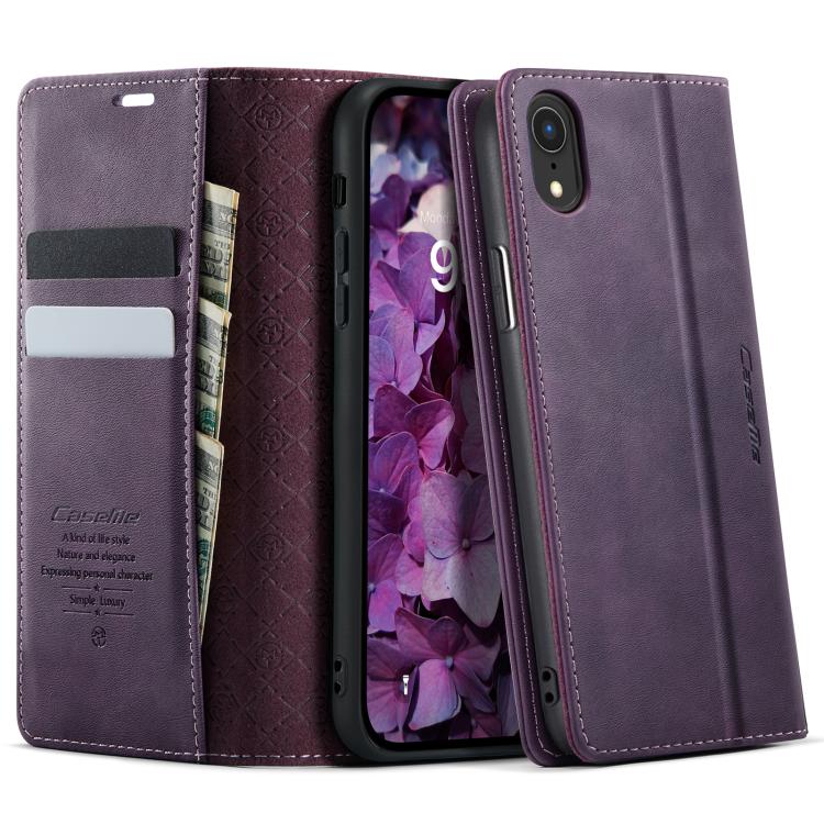 CaseMe 033 Calf Leather Lining Microfibre RFID Blocking Phone Case, For iPhone X / XS, For iPhone XR, For iPhone XS Max, For iPhone 7 Plus / 8 Plus