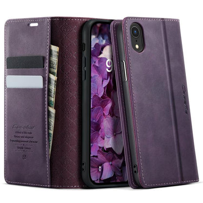 CaseMe 033 Calf Leather Lining Microfibre RFID Blocking Phone Case, For iPhone X / XS, For iPhone XR, For iPhone XS Max, For iPhone 7 Plus / 8 Plus