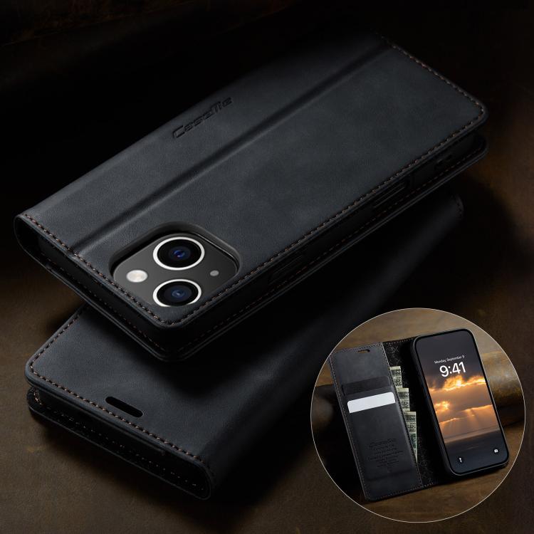 CaseMe 033 Calf Leather Lining Microfibre RFID Blocking Phone Case, For iPhone 13, For iPhone 13 mini, For iPhone 12 / 12 Pro, For iPhone 12 Pro Max