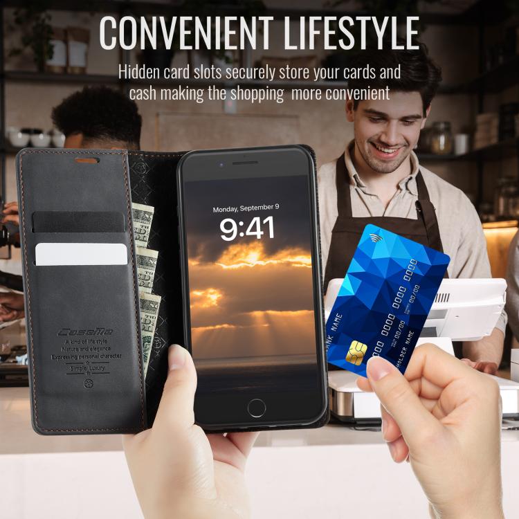 CaseMe 033 Calf Leather Lining Microfibre RFID Blocking Phone Case