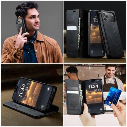 CaseMe 033 Calf Leather Lining Microfibre RFID Blocking Phone Case