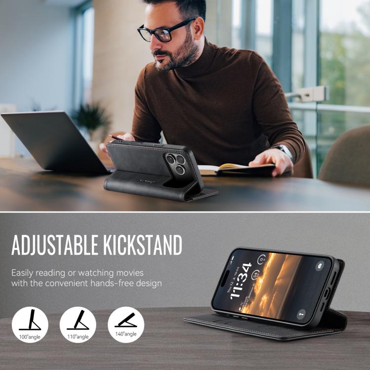 CaseMe 033 Calf Leather Lining Microfibre RFID Blocking Phone Case