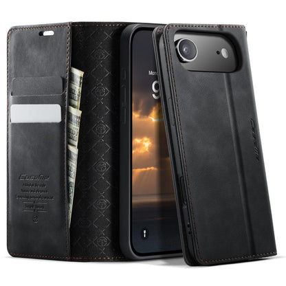 CaseMe 033 Calf Leather Lining Microfibre RFID Blocking Phone Case, For iPhone Air, For iPhone 16 Pro Max, For iPhone 16 Pro, For iPhone 16 Plus