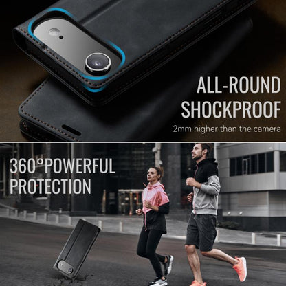 CaseMe 033 Calf Leather Lining Microfibre RFID Blocking Phone Case, For iPhone Air, For iPhone 16 Pro Max, For iPhone 16 Pro, For iPhone 16 Plus