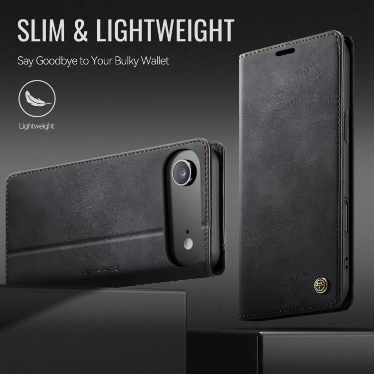 CaseMe 033 Calf Leather Lining Microfibre RFID Blocking Phone Case, For iPhone Air, For iPhone 16 Pro Max, For iPhone 16 Pro, For iPhone 16 Plus