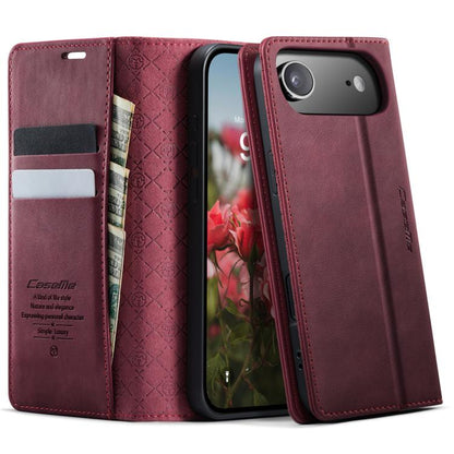 CaseMe 033 Calf Leather Lining Microfibre RFID Blocking Phone Case, For iPhone Air, For iPhone 16 Pro Max, For iPhone 16 Pro, For iPhone 16 Plus