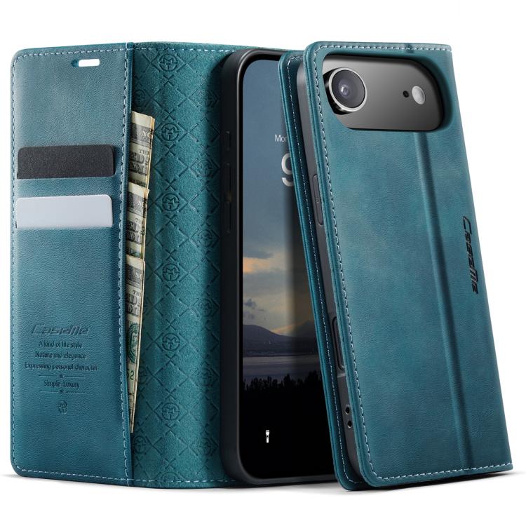 CaseMe 033 Calf Leather Lining Microfibre RFID Blocking Phone Case, For iPhone Air, For iPhone 16 Pro Max, For iPhone 16 Pro, For iPhone 16 Plus