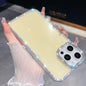 Rhinestone Glitter TPU 4-corners Anti-fall Phone Case, For iPhone 13 Pro, For iPhone 13