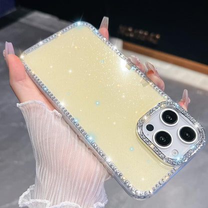 Rhinestone Glitter TPU 4-corners Anti-fall Phone Case, For iPhone 14, For iPhone 14 Pro, For iPhone 14 Pro Max, For iPhone 13 Pro Max
