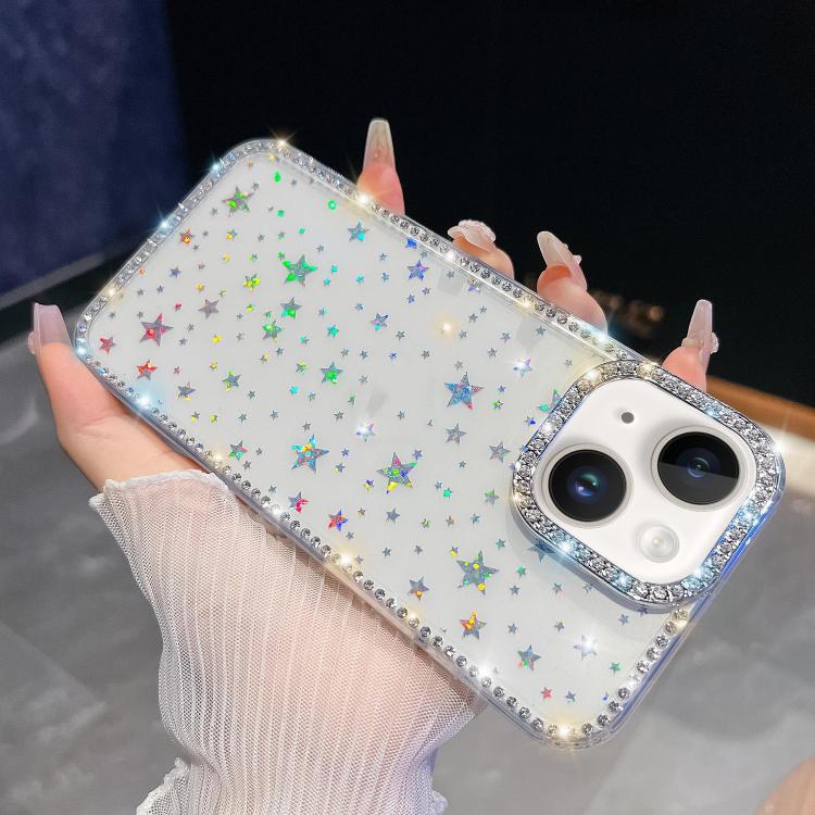 Rhinestone Glitter TPU 4-corners Anti-fall Phone Case, For iPhone 14, For iPhone 14 Pro, For iPhone 14 Pro Max, For iPhone 13 Pro Max